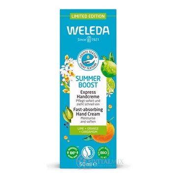 WELEDA SUMMER BOOST Hand cream Express krém na ruky, Lime+orange+cardamom 1x50 ml obrázok