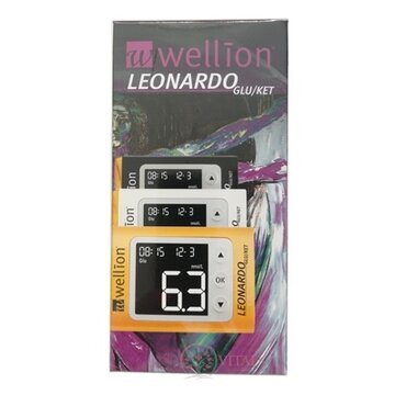 Wellion LEONARDO GLU/KET PLUS Glukomer mmol,  1x1 set obrázok