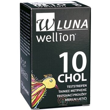 Wellion LUNA CHOL testovacie prúžky k prístroju LUNA 1x10 ks obrázok