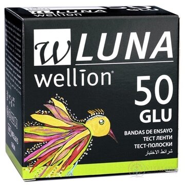 Wellion LUNA GLU testovacie prúžky k prístroju LUNA 1x50 ks obrázok