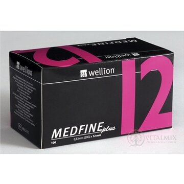 Wellion MEDFINE plus Penneedles 12 mm ihla na aplikáciu inzulínu pomocou pera 1x100 ks obrázok