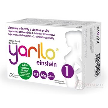 YARILO einstein 1 cps (príprava na tehotenstvo a 1. trimester) 1x60 ks obrázok