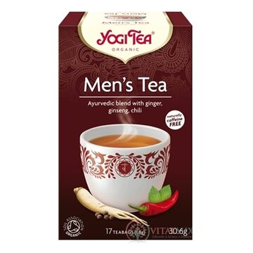 YOGI TEA Pre mužov BIO ajurvédska čajová zmes, nálevové vrecúška 17x1,8 g (30,6 g) obrázok