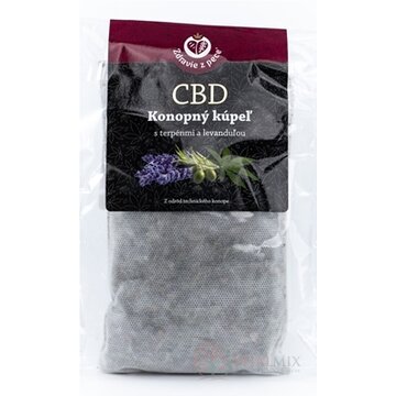Zdravie z pece CBD Konopný kúpeľ s terpénmi a levanduľou 1x45 g obrázok