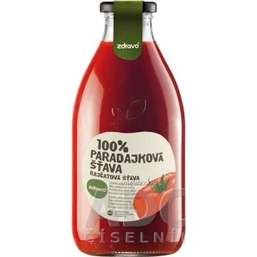 zdravo 100% PARADAJKOVÁ ŠŤAVA 1x0,75 l obrázok