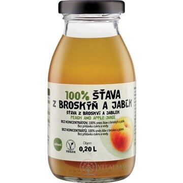 zdravo 100% ŠŤAVA Z BROSKÝŇ A JABĹK 1x200 ml obrázok