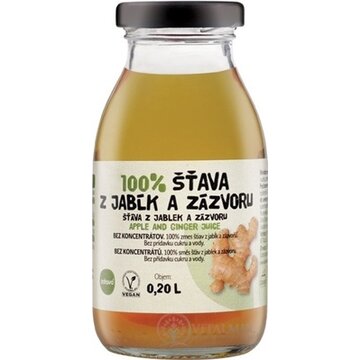 zdravo 100% ŠŤAVA Z JABĹK A ZÁZVORU 1x200 ml obrázok