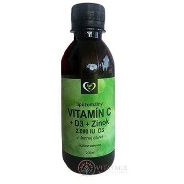Zdravý svet Lipozomálny VITAMÍN C + D3 + Zinok 1x200 ml obrázok