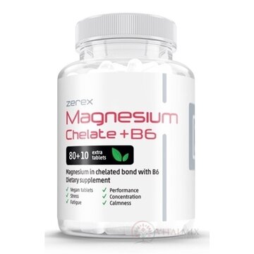 Zerex Magnézium chelát tbl s vitamínom B6, 1x90 ks obrázok