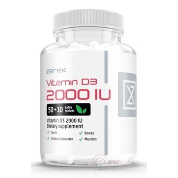 Zerex Vitamín D3 2000 IU tbl 1x60 ks obrázok