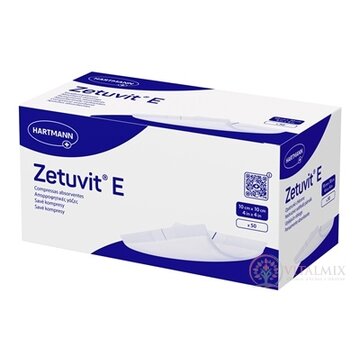 Zetuvit E nesterilný nasiakavý kompres (10x10 cm) 1x50 ks obrázok