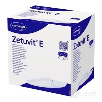 Zetuvit E nesterilný nasiakavý kompres (15x20 cm) 1x50 ks obrázok