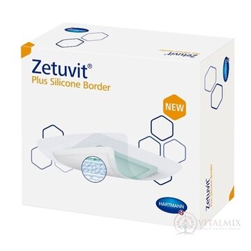 Zetuvit Plus Silicone Border kompres sterilný (20x25 cm) 1x10 ks obrázok