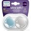 AVENT CUMLÍK Ultra Soft Premium 6-18m chlapec na utišovanie, silikón, FlexiFit, neutral 1x2 ks obrázok