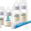 AVENT NOVORODENECKÁ štartovacia sada AirFree fľaše PP polopriehľadné (2 ks 125 ml+ 2 ks 260 ml)+(cumlík+ventil+kefa) 1x1 set obrázok