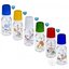 Canpol Babies Fľaša Dekor 120ml sklo, silikónový cumlík okrúhly 3m+, 1x1 set obrázok