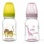 Canpol Babies Fľaša tvarovaná 125 ml plast, farebný motív, silikónový cumlík, 1x1 set obrázok