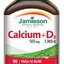 JAMIESON VÁPNIK S VITAMÍNOM D3 tbl (500 MG/1000 IU) 1x90 ks obrázok