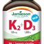 JAMIESON VITAMÍNY K2 120 µg + D3 1000 IU cps 1x30 ks obrázok