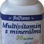 MedPharma MULTIVITAMÍN S MINERÁLMI 30 ZLOŽIEK tbl 100+7 zadarmo (107 ks) obrázok