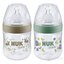 NUK for Nature Fľaša dojčenská 150 ml, s kontrolou teploty, silikónový náustok, veľkosť S, rôzne farby, 1x1 ks obrázok