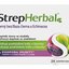 StrepHerbal Baza čierna a Echinacea pastilky s vitamínom C a zinkom 1x24 ks obrázok