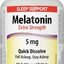 Webber Naturals Melatonin 5 mg tablety pod jazyk, rozpustné 1x60 ks obrázok