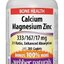 Webber Naturals Vápnik, Horčík, Zinok cps (BONUS 100% naviac) 1x200 ks obrázok