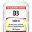 Webber Naturals Vitamín D3 1000 IU tbl 1x100 ks obrázok