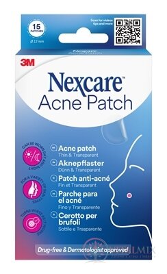 3M Nexcare Náplasť na akné tenká a priehľadná 1x15 ks