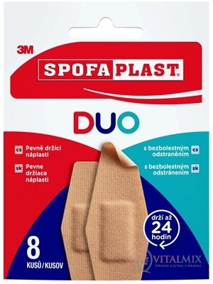 3M SPOFAPLAST č.612 DUO náplasti mix 2 veľkosti, obálka 1x8 ks