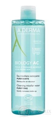 A-DERMA BIOLOGY AC Čistiaca micelárna voda pleť so sklonom k akné 1x400 ml