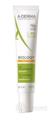 A-DERMA BIOLOGY NUTRI starostlivosť VYŽIVUJÚCA znižuje pnutie pokožky 1x40 ml