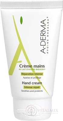A-DERMA CRÈME MAINS AU LAIT D’AVOINE RHEALBA (inov.2019) krém na ruky 1x50 ml