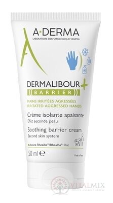 A-DERMA DERMALIBOUR+ BARRIER Ochranný krém upokojujúci (inov. 2023) 1x50 ml