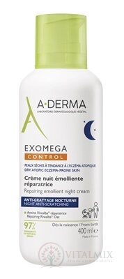 A-DERMA EXOMEGA CONTROL Nočný krém regeneračný emolienčný 1x400 ml