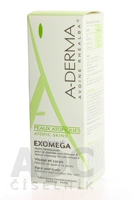 A-DERMA EXOMEGA HUILE NETTOYANTE inov. sprchovací čistiaci olej 1x200 ml