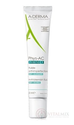 A-DERMA PHYS-AC PERFECT FLUIDE ANTI-IMPERFECTIONS fluid proti nedokonalostiam pleti 1x40 ml
