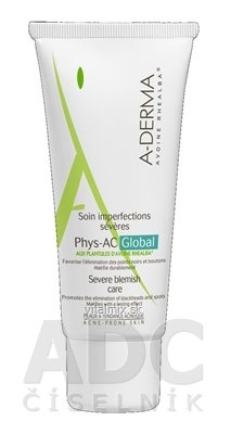 A-DERMA PHYS-AC SOIN IMPERFECTION SÉVÈRES (GLOBAL) starostlivosť o závažné nedokonalosti pleti 1x40 ml