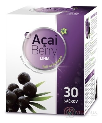 Acai Berry LÍNIA full of kolagen prášok vo vrecúškach 1x30 ks