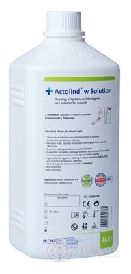 Actolind w Solution roztok na čistenie a starostlivosť o rany, 1x1 l