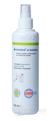 Actolind w Solution roztok v spreji na čistenie a starostlivosť o rany, 1x250 ml