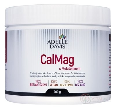 Adelle Davis CalMag s Melatonínom práškový nápoj 1x200 g