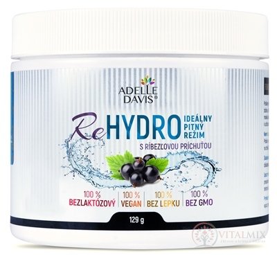 Adelle Davis ReHYDRO prášok s ríbezľovou príchuťou 1x129 g