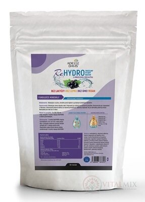 Adelle Davis ReHYDRO prášok s ríbezľovou príchuťou (balenie vrecko) vrecká 1x30 ks