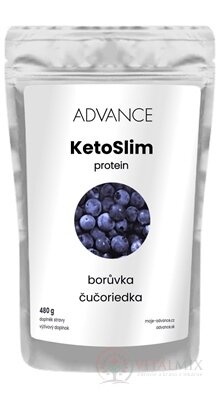 ADVANCE KetoSlim protein - príchuť čučoriedka proteínový koktail 1x480 g