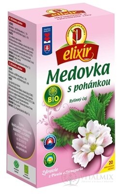 AGROKARPATY BIO Medovka s pohánkou bylinný čaj, balené vrecúška, 20x1,5 g (30 g)