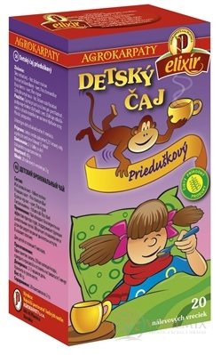 AGROKARPATY DETSKÝ ČAJ Prieduškový bylinný čaj, čistý prírodný produkt, 20x2 g (40 g)