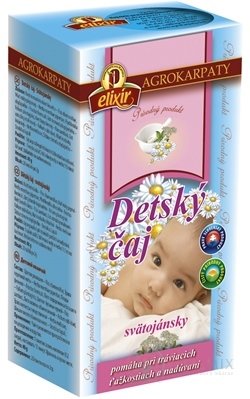 AGROKARPATY DETSKÝ ČAJ Svätojánsky bylinný čaj, prírodný produkt 20x2 g (40 g)