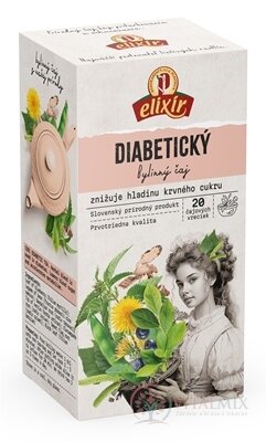 AGROKARPATY DIABETICKÝ ČAJ bylinný čaj, čistý prírodný produkt 20x2 g (40 g)